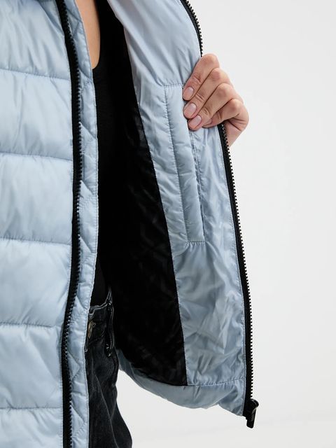 Karl Lagerfeld Jeans kurtka kolor niebieski zimowa A3W15026