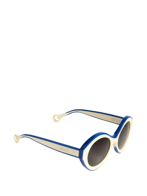 JW Anderson oval-frame tinted sunglasses - White - zdjęcie produktu nr 2