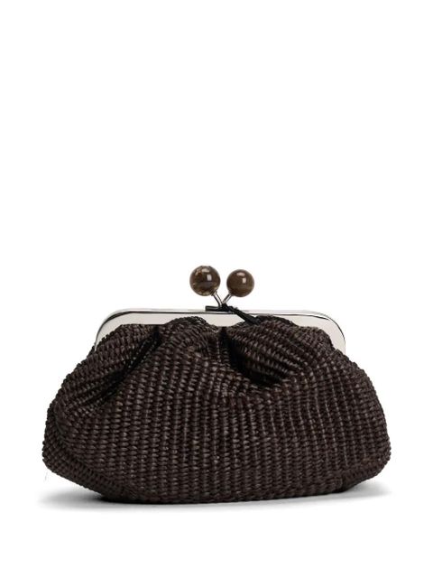 Max Mara small woven top-handle shoulder bag - Brown - zdjęcie produktu nr 2
