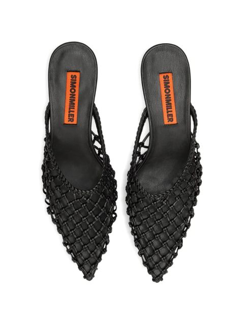 Simon Miller Gala knotted heeled mules - Black - zdjęcie produktu nr 2