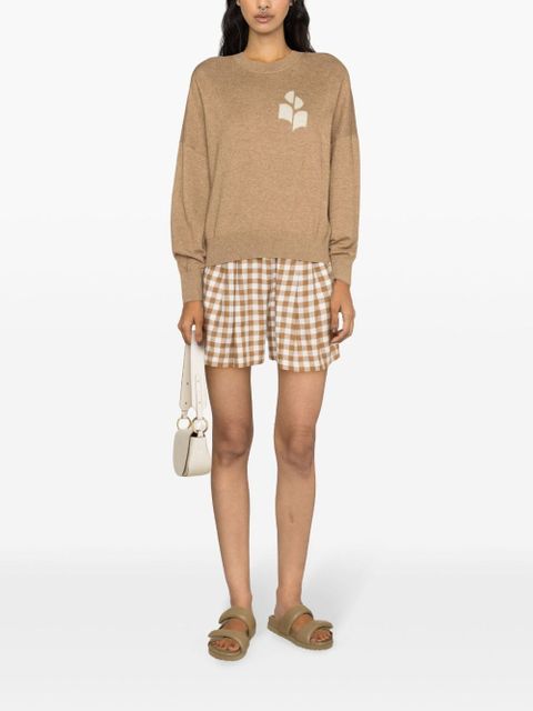 MARANT ÉTOILE Marisans intarsia-logo jumper - Neutrals - zdjęcie produktu nr 2