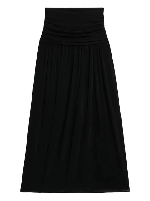 ISABEL MARANT pleated midi skirt - Black - zdjęcie produktu nr 1