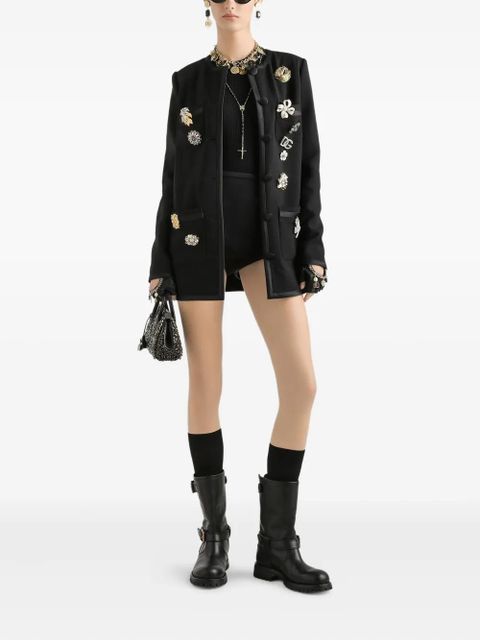 Dolce & Gabbana embellished button-front jacket - Black - zdjęcie produktu nr 2