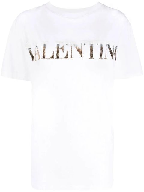 Valentino Garavani logo-print cotton T-shirt - White - zdjęcie produktu nr 1