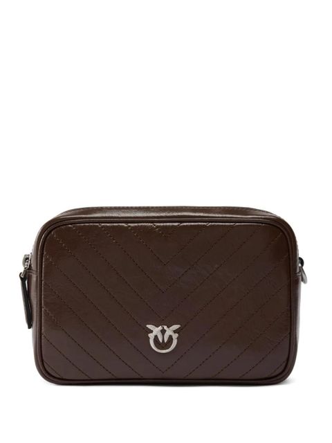 PINKO medium chevron logo cross body bag - Brown - zdjęcie produktu nr 1