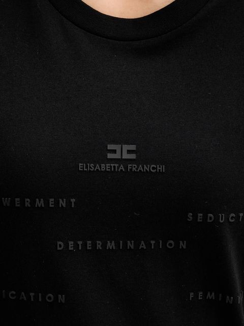 Elisabetta Franchi t-shirt bawełniany