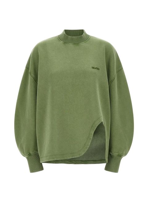The Attico logo-detail sweatshirt - Green - zdjęcie produktu nr 1