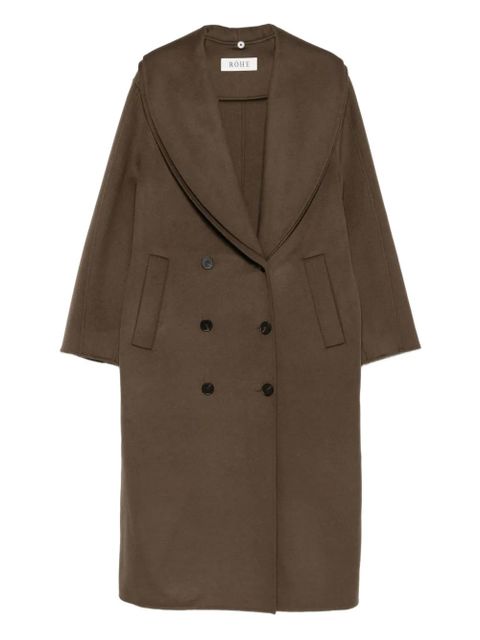 Róhe double-breasted shawl-collar coat - Brown - zdjęcie produktu nr 1