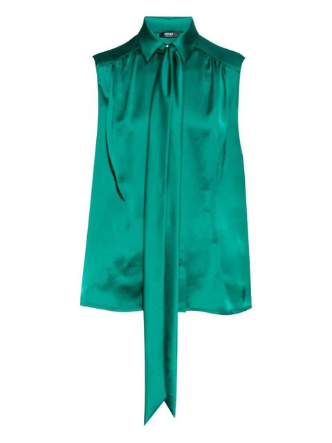 Versace tie-fastening blouse - Green - zdjęcie produktu nr 1