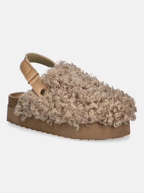 Answear.LAB kapcie kolor beżowy - zdjęcie produktu nr 1