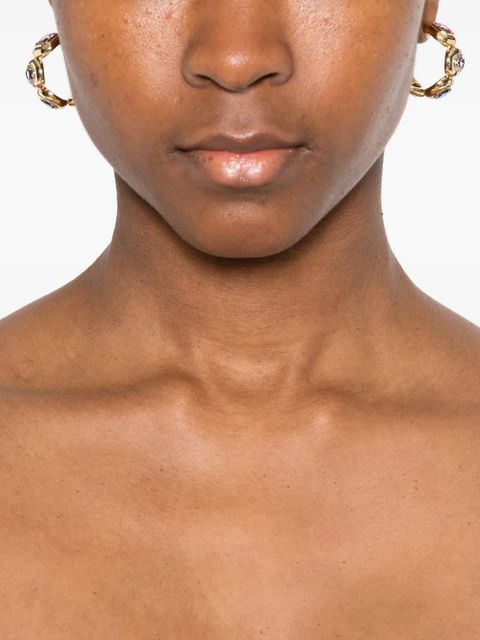 Swarovski Gema hoop earrings - Gold - zdjęcie produktu nr 2