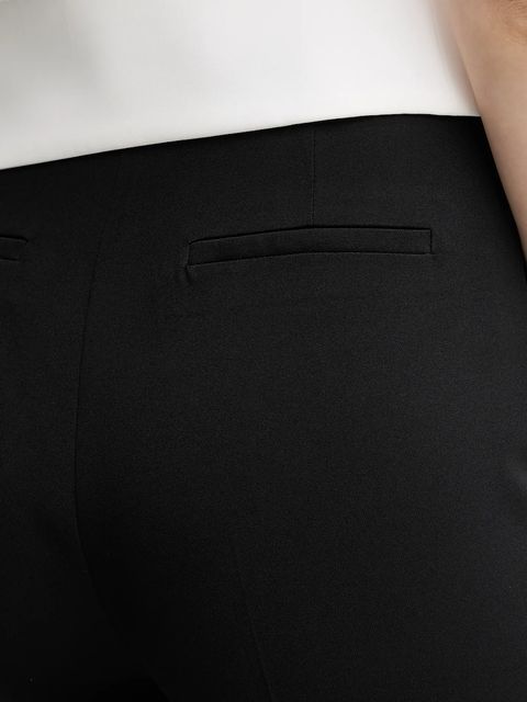 Morgan spodnie POYA.F damskie kolor czarny szerokie high waist POYA.F