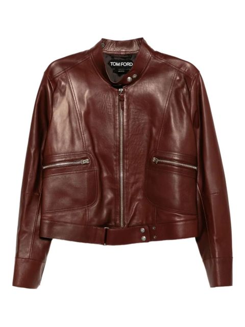 TOM FORD leather jacket - Red - zdjęcie produktu nr 1