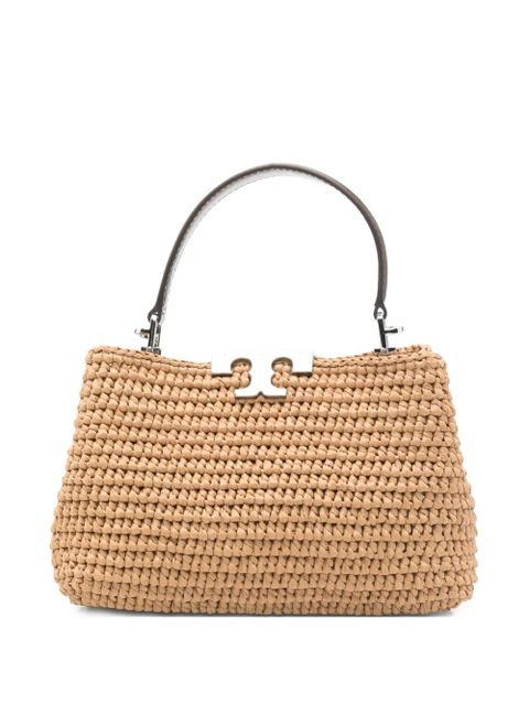 Tory Burch mini Eleanor straw tote bag - Neutrals - zdjęcie produktu nr 1