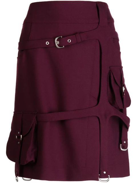 Off-White cargo buckle-strap midi skirt - Purple - zdjęcie produktu nr 1