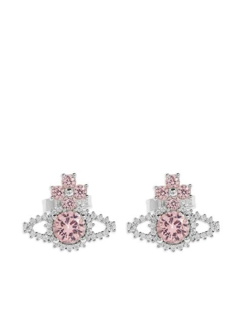 Vivienne Westwood Orb crystal-embellished earrings - Silver - zdjęcie produktu nr 1