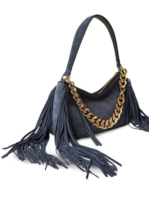 TWINSET Liliane fringed chain-strap shoulder bag - Blue - zdjęcie produktu nr 2
