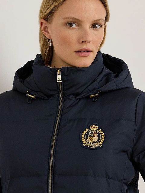 Lauren Ralph Lauren płaszcz kolor granatowy 297P04126
