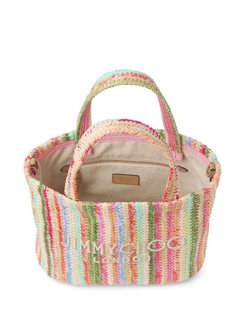 Jimmy Choo striped tote bag - Pink