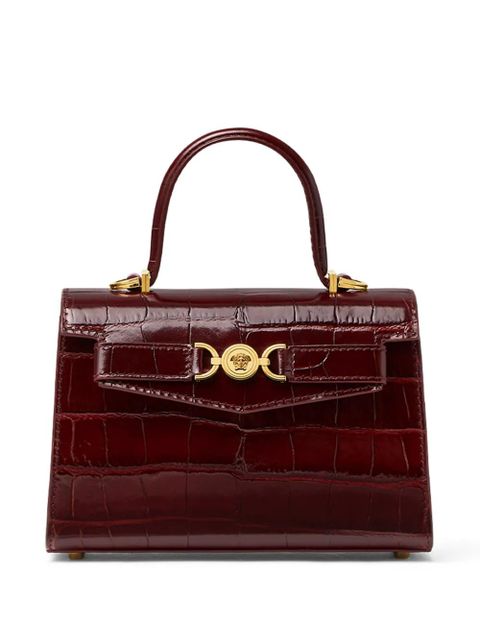 Versace small Medusa '95 croc-effect tote bag - Red - zdjęcie produktu nr 1