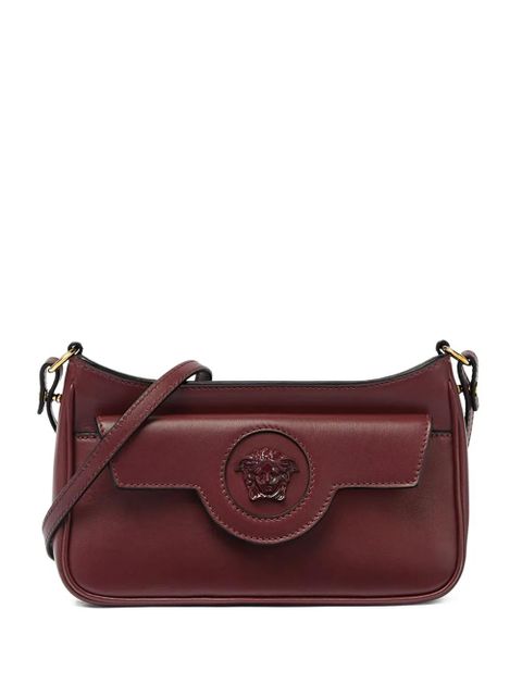 Versace small La Medusa leather shoulder bag - Brown - zdjęcie produktu nr 1