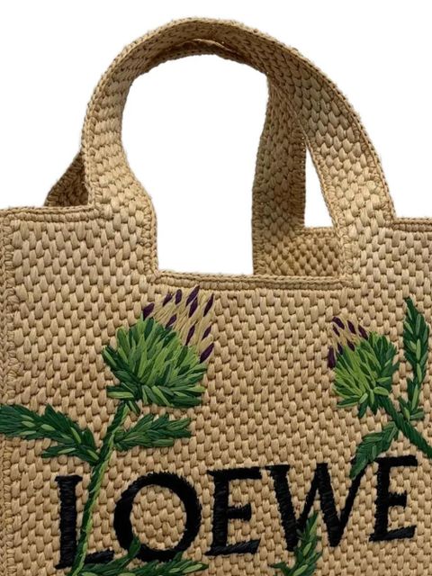 LOEWE Font artichoke-embroidered tote bag - Neutrals - zdjęcie produktu nr 2