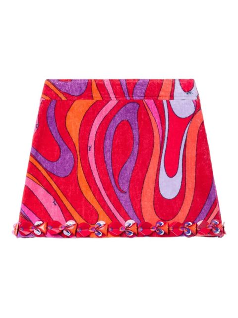 PUCCI Marmo-print embroidered mini skirt - Pink - zdjęcie produktu nr 1