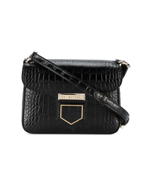 Givenchy Black Croc Nobile mini crossbody bag - zdjęcie produktu nr 1