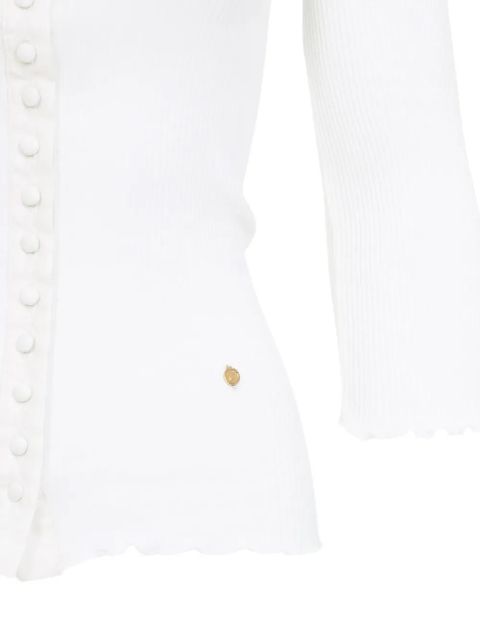 Chloé button-front ribbed cardigan - White