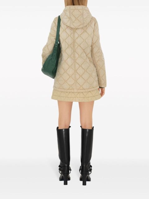 Burberry quilted hooded jacket - Neutrals