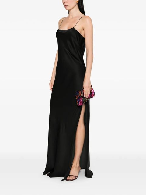 Saint Laurent charmeuse slip dress - Black - zdjęcie produktu nr 2