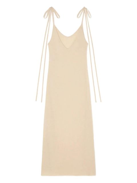 Alanui tie-strap finest maxi dress - Neutrals