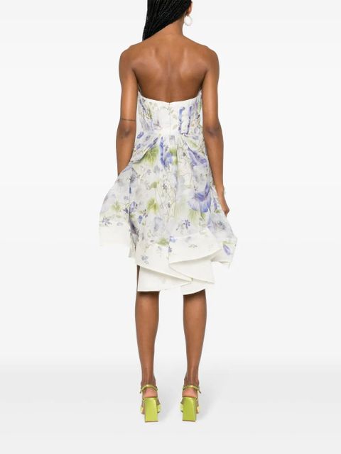 ZIMMERMANN Natura Draped mini dress - White