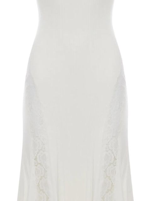 Self-Portrait lace-details midi dress - White - zdjęcie produktu nr 2