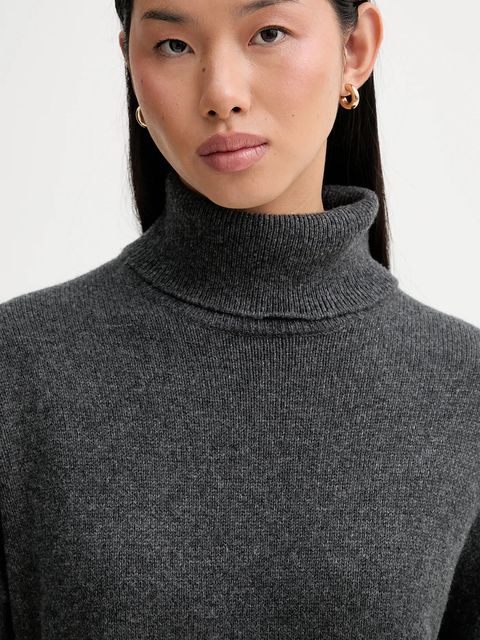 Marc O'Polo sukienka z dodatkiem wełny kolor szary mini prosta 5000007956