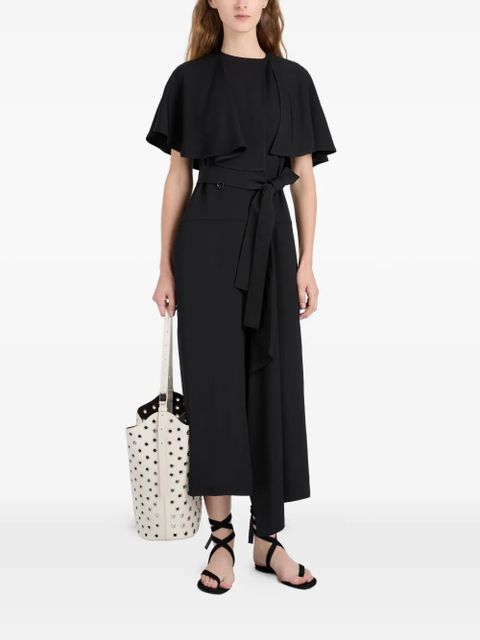 Proenza Schouler Isolde cape dress - Black - zdjęcie produktu nr 2