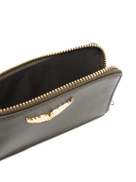 Zadig&Voltaire ZV Card logo-plaque leather cardholder - Green