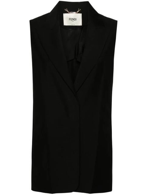 FENDI peak-lapel waistcoat - Black - zdjęcie produktu nr 1