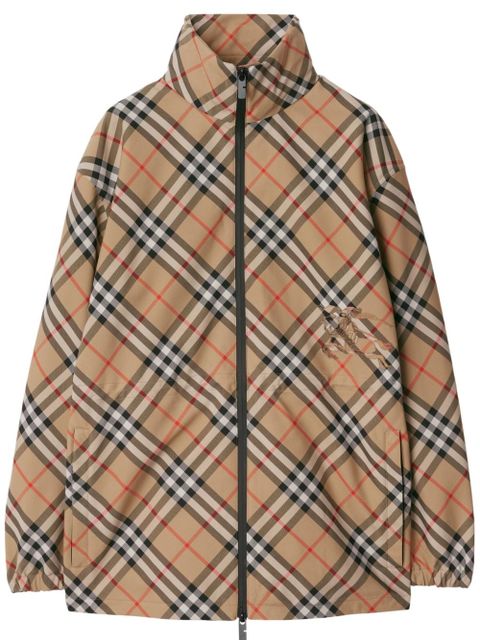 Burberry checked jacket - Neutrals - zdjęcie produktu nr 1