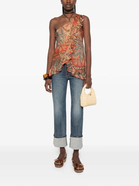 ETRO ruffled paisley top - Orange - zdjęcie produktu nr 2