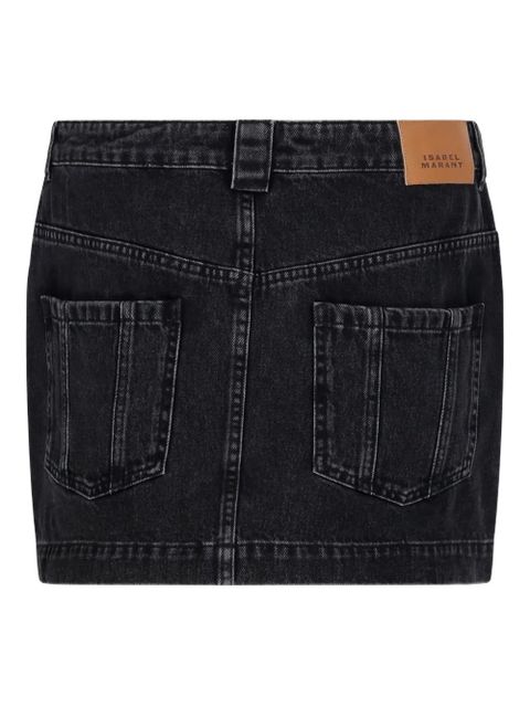 MARANT ÉTOILE panelled mini skirt - Black - zdjęcie produktu nr 2
