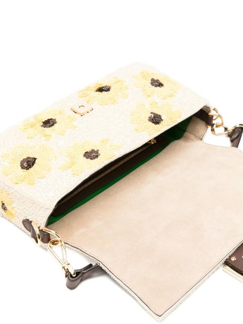 FENDI medium Baguette floral tote bag - Neutrals