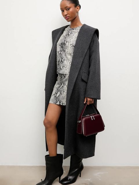 Answear.LAB płaszcz wełniany kolor czarny - zdjęcie produktu nr 1