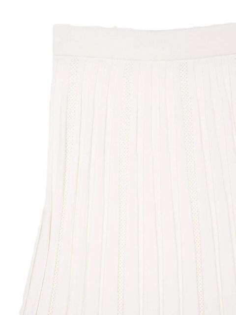 Balmain pleated knitted maxi skirt - White - zdjęcie produktu nr 2