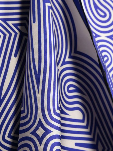 Off-White Optical Arrows-print silk scarf - Blue - zdjęcie produktu nr 2