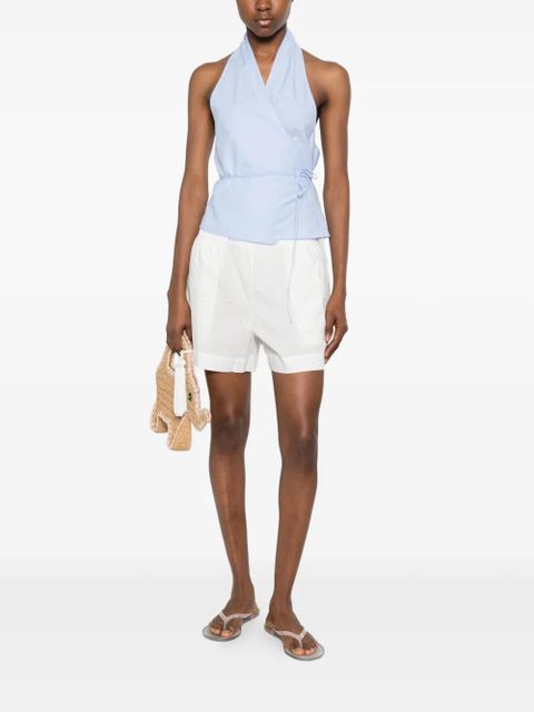 MC2 Saint Barth Meave crystal-embellishment shorts - White - zdjęcie produktu nr 2