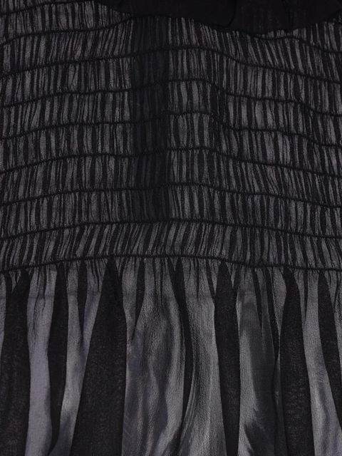 Saint Laurent semi-sheer crepe blouse - Black