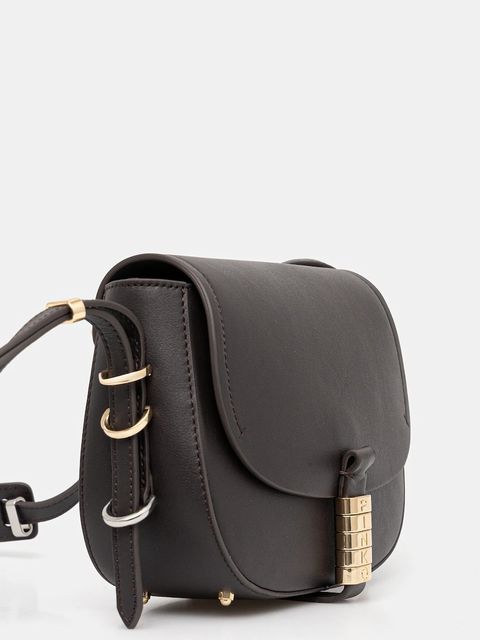 Pinko torebka skórzana kolor szary 103831 A270