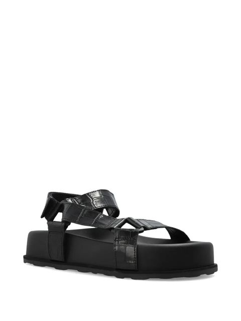 Moschino crocodile-embossed sandals - Black - zdjęcie produktu nr 2