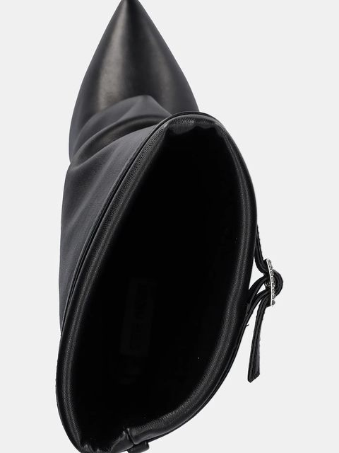 Steve Madden botki Shocker kolor czarny na koturnie 11002871